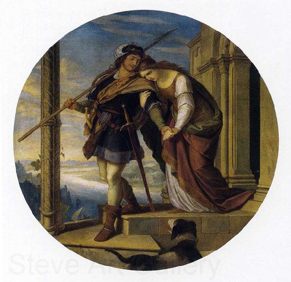 Julius Schnorr von Carolsfeld Siegfried's Departure from Kriemhild Norge oil painting art
